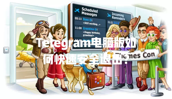 Telegram电脑版如何快速安全退出? 一
